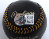 Deion Sanders Autographed Rawlings OML Black Baseball-Beckett W Hologram *Gold