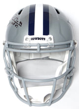 Michael Irvin Autographed Cowboys F/S Speed Helmet w/HOF-Beckett W Holo *Black