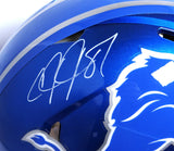 Calvin Johnson Autograph Lions F/S Flash Speed Authentic Helmet-Beckett *White