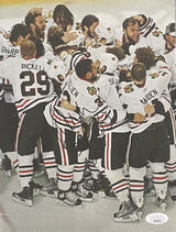 Dustin Byfuglien Signed Chicago Blackhawks Magazine Page JSA AL44213 - Sports Integrity