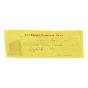 Joe Sewell Cleveland Signed August 5 1960 Bank Check BAS - Sports Integrity