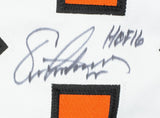 Eric Lindros Signed Custom Orange Hockey Jersey HOF 16 Inscription JSA ITP - Sports Integrity