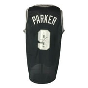 Tony Parker San Antonio Signed Black Basketball Jersey BAS ITP - Sports Integrity