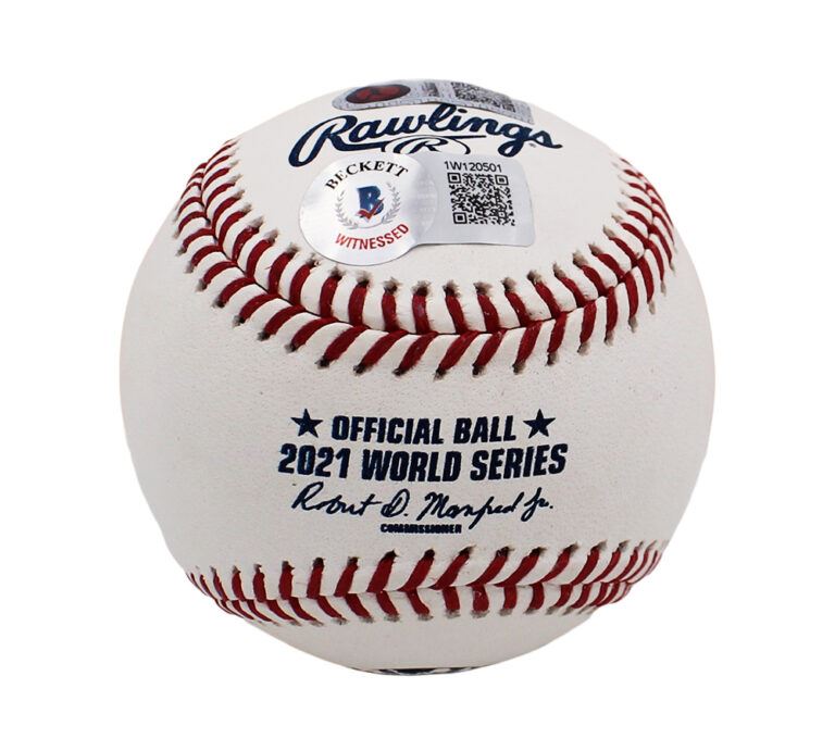 Ronald Acuna signed 2021 World Series Baseball -BAS