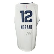 Ja Morant Signed Memphis Grizzlies White Fanatics Basketball XL Jersey BAS - Sports Integrity