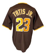 Fernando Tatis Jr. San Diego Signed Brown Baseball Jersey JSA - Sports Integrity