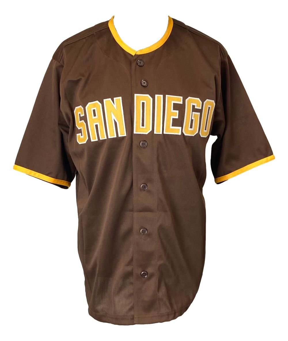 Fernando Tatis Jr. San Diego Signed Brown Baseball Jersey JSA - Sports Integrity