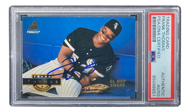 Frank Thomas Signed 1994 Pinnacle #1 Chicago White Sox Trading Card PSA/DNA - Sports Integrity