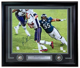 Brandon Graham Signed Framed 16x20 Philadelphia Eagles SB52 Strip Sack Photo JSA