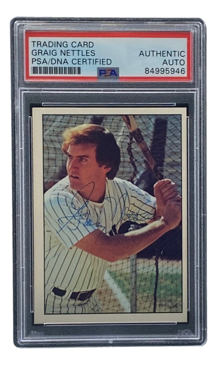 Graig Nettles Signed New York Yankees 1975 SSPC #437 Trading Card PSA/DNA - Sports Integrity