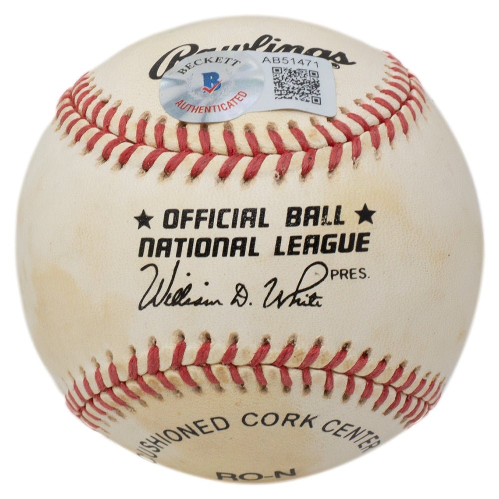 Hank Aaron Milwaukee Braves Signed National League Baseball BAS LOA 471 - Sports Integrity