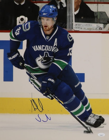 Henrik Sedin Signed 16x20 Vancouver Canucks Photo JSA - Sports Integrity