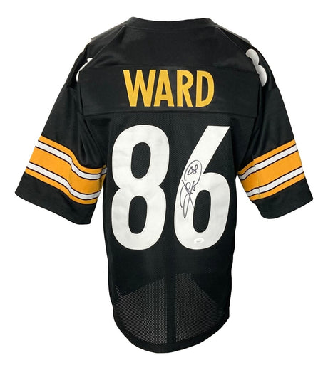 Hines Ward Pittsburgh Signed Black Football Jersey JSA ITP - Sports Integrity