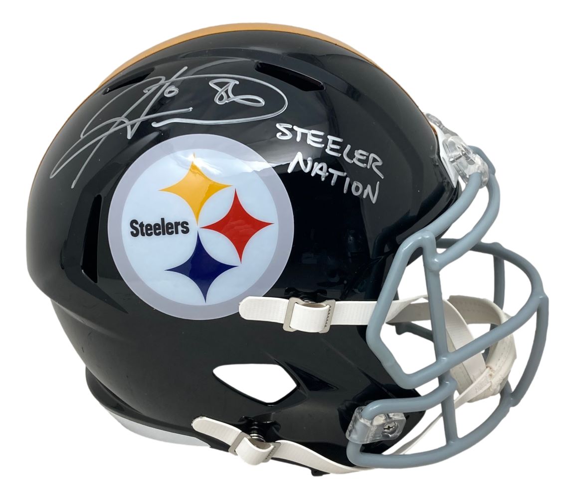 Hines Ward Signed Steelers Full Size Replica Speed Helmet Steeler Nation BAS - Sports Integrity