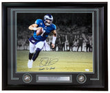 Jalen Hurts SB LIX MVP Signed Framed 16x20 Eagles Run Photo Hurts So Good JSA