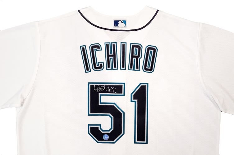 Ichiro Suzuki Signed Seattle Mariners Nike Baseball Jersey Suzuki COA - Sports Integrity