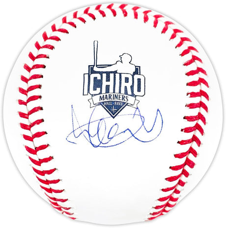 Ichiro Suzuki Signed Seattle Mariners Hall Of Fame Logo Baseball Suzuki COA - Sports Integrity