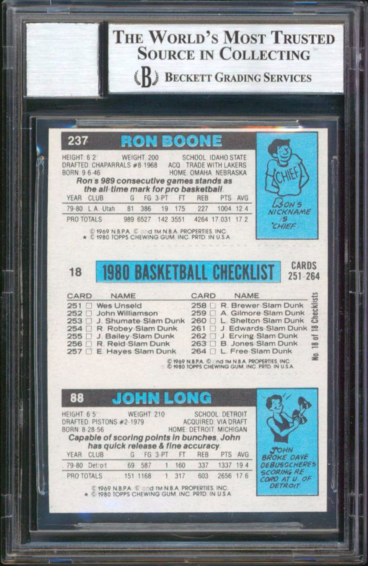 Lakers Magic Johnson Signed 1981 Topps #111 Rookie Card Auto Grade 10! BAS Slab