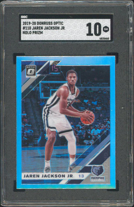 Grizzlies Jaren Jackson Jr 2019 Donruss Optic #110 Holo Prizm Card Grade 10 SGC