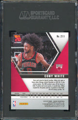 Bulls Coby White 2019 Panini Mosaic #211 Rookie Card Graded Mint 9! SGC