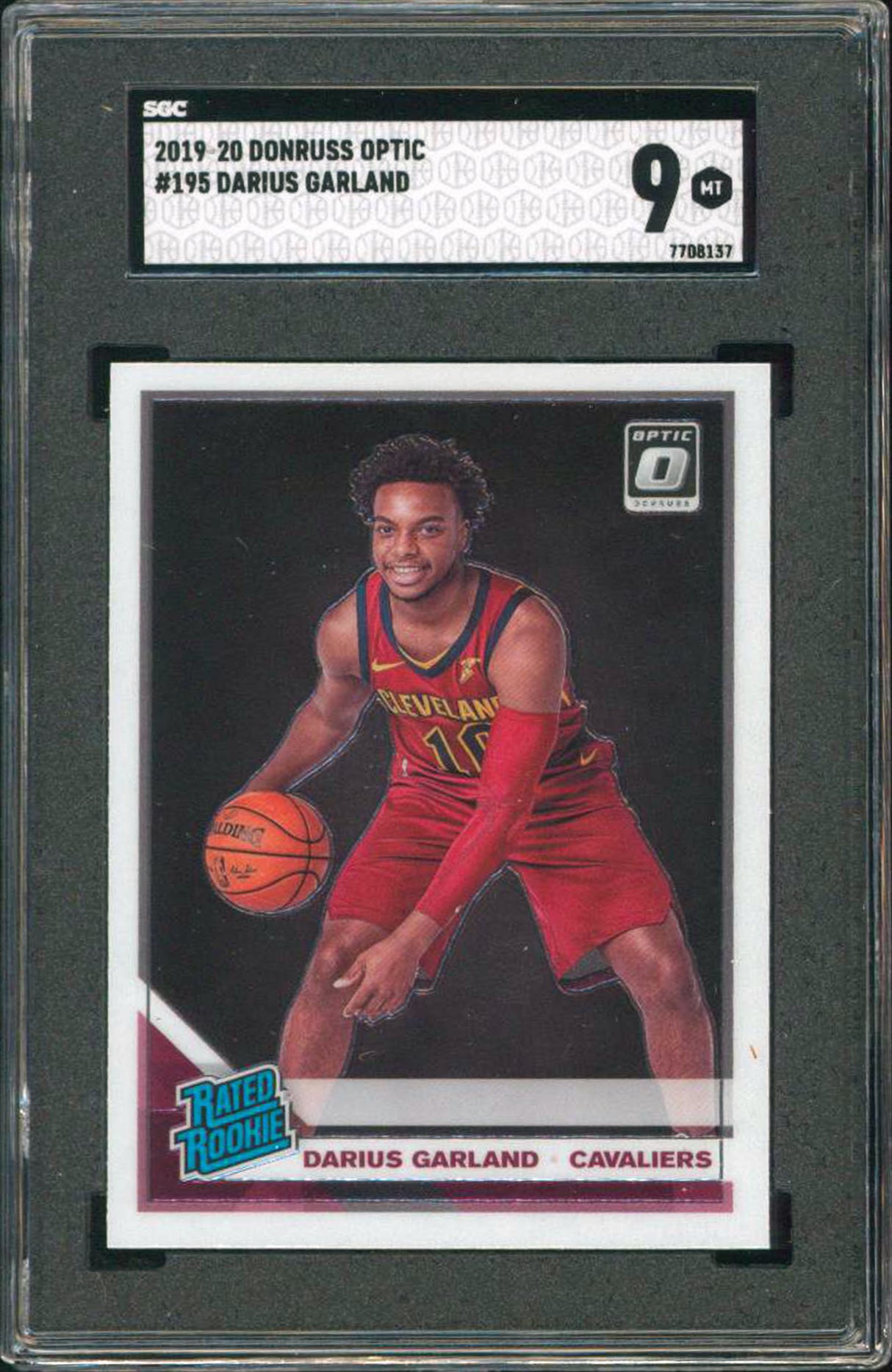 Cavaliers Darius Garland 2019 Donruss Optic #195 Rookie Card Graded Mint 9! SGC