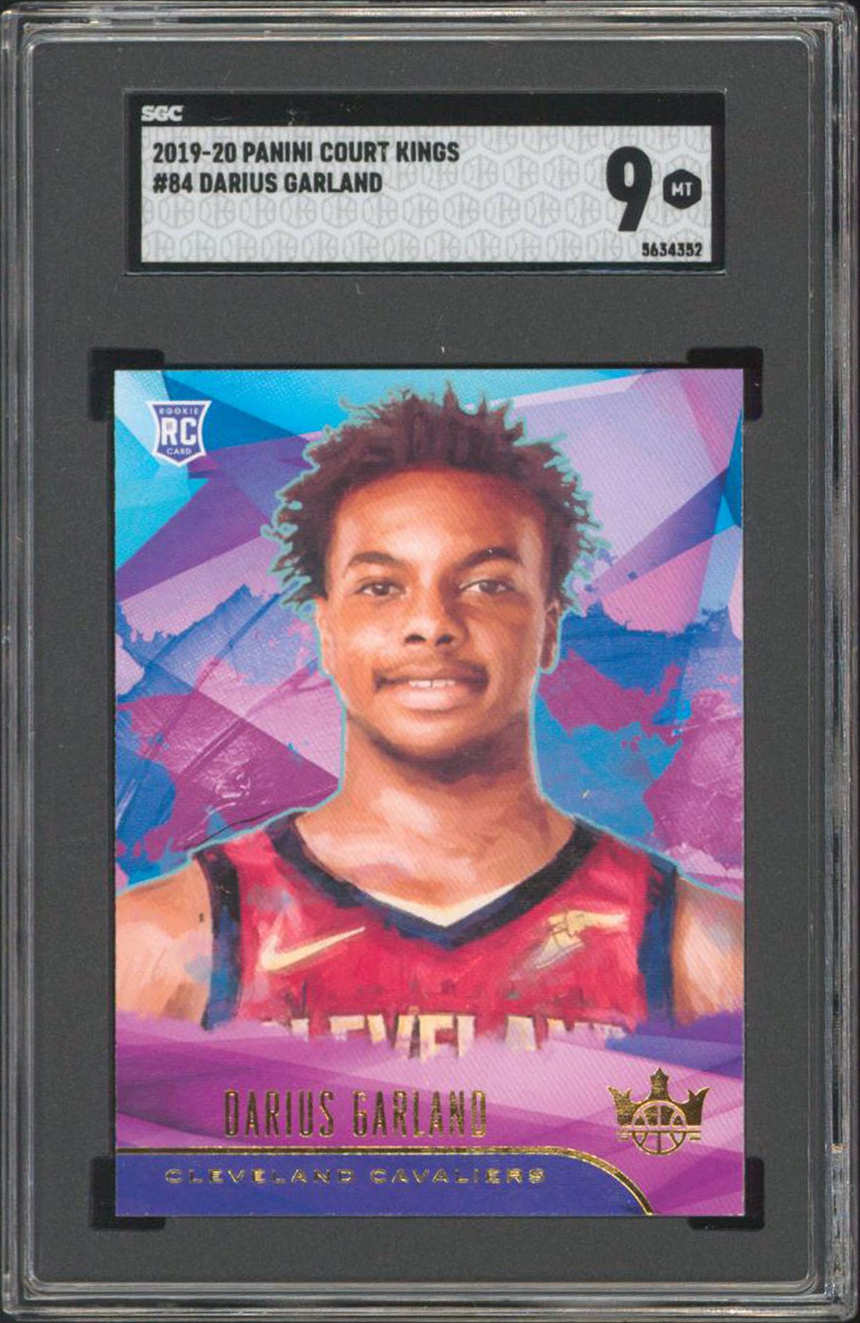 Cavaliers Darius Garland 2019 Panini Court Kings #84 Rookie Card Graded 9! SGC