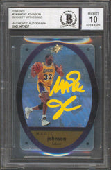 Lakers Magic Johnson Signed 1996 SPX #24 Card Auto Graded Gem 10! BAS Slabbed 2