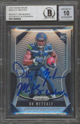 Seahawks DK Metcalf Signed 2019 Panini Prizm #343 RC Auto 10! BAS Slabbed