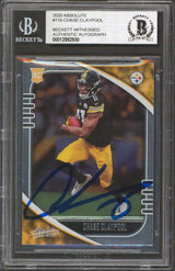 Steelers Chase Claypool Authentic Signed 2020 Absolute #116 RC Card BAS Slabbed