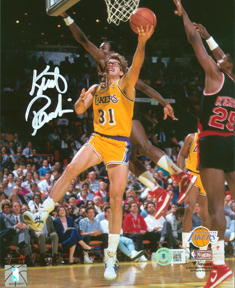 Lakers Kurt Rambis Authentic Signed 8x10 Photo Vs Trailblazers BAS Witnessed