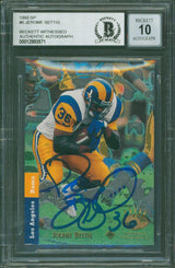 Rams Jerome Bettis Authentic Signed 1993 SP #6 Rookie Card Auto 10! BAS Slabbed