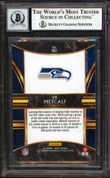 Seahawks DK Metcalf Signed 2019 Select #182 Rookie Card Auto 10! BAS Slabbed