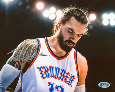 Thunder Steven Adams Authentic Signed 8x10 Photo Autographed BAS #U70229