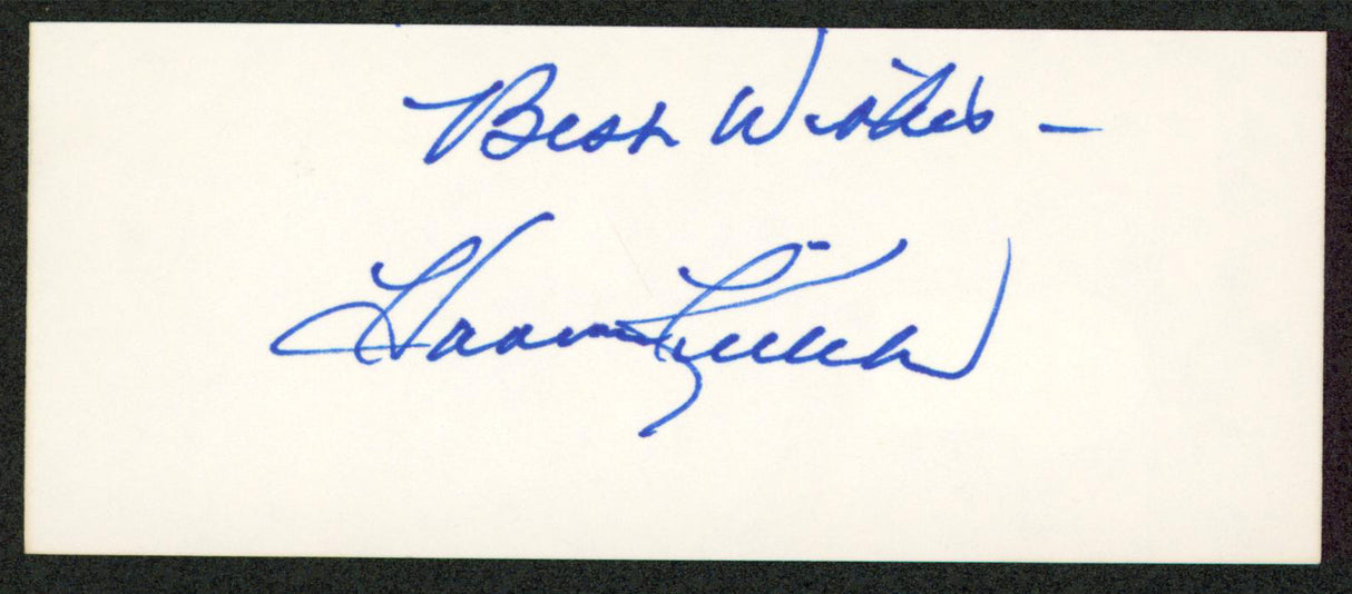 Twins Harmon Killebrew "Best Wishes" Signed 2x5 Cut Signature BAS #AD70363