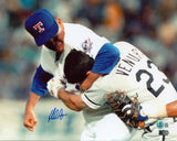 Rangers Nolan Ryan Authentic Signed 11x14 Robin Ventura Fight Photo BAS