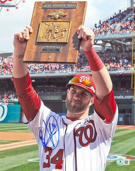 Nationals Bryce Harper Authentic Signed 11x14 Photo Autographed BAS #AD77149