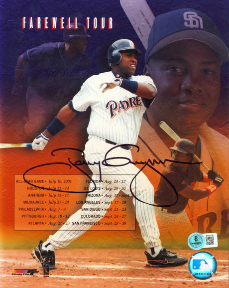 Padres Tony Gwynn Authentic Signed 8x10 Photo Autographed BAS #BP50709