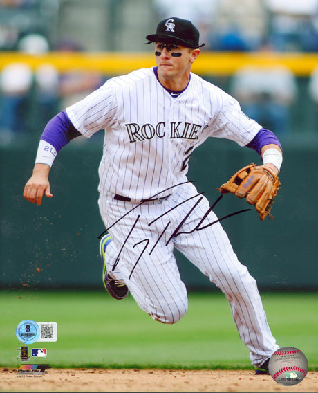 Rockies Troy Tulowitzki Authentic Signed 8x10 Photo Autographed BAS #BP50713