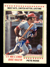 Pete Rose Autographed 1978 O-Pee-Chee Card #240 Cincinnati Reds SKU #190374