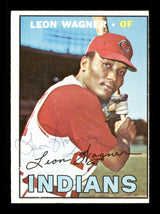 Leon Wagner Autographed 1967 Topps Card #360 Cleveland Indians SKU #170856