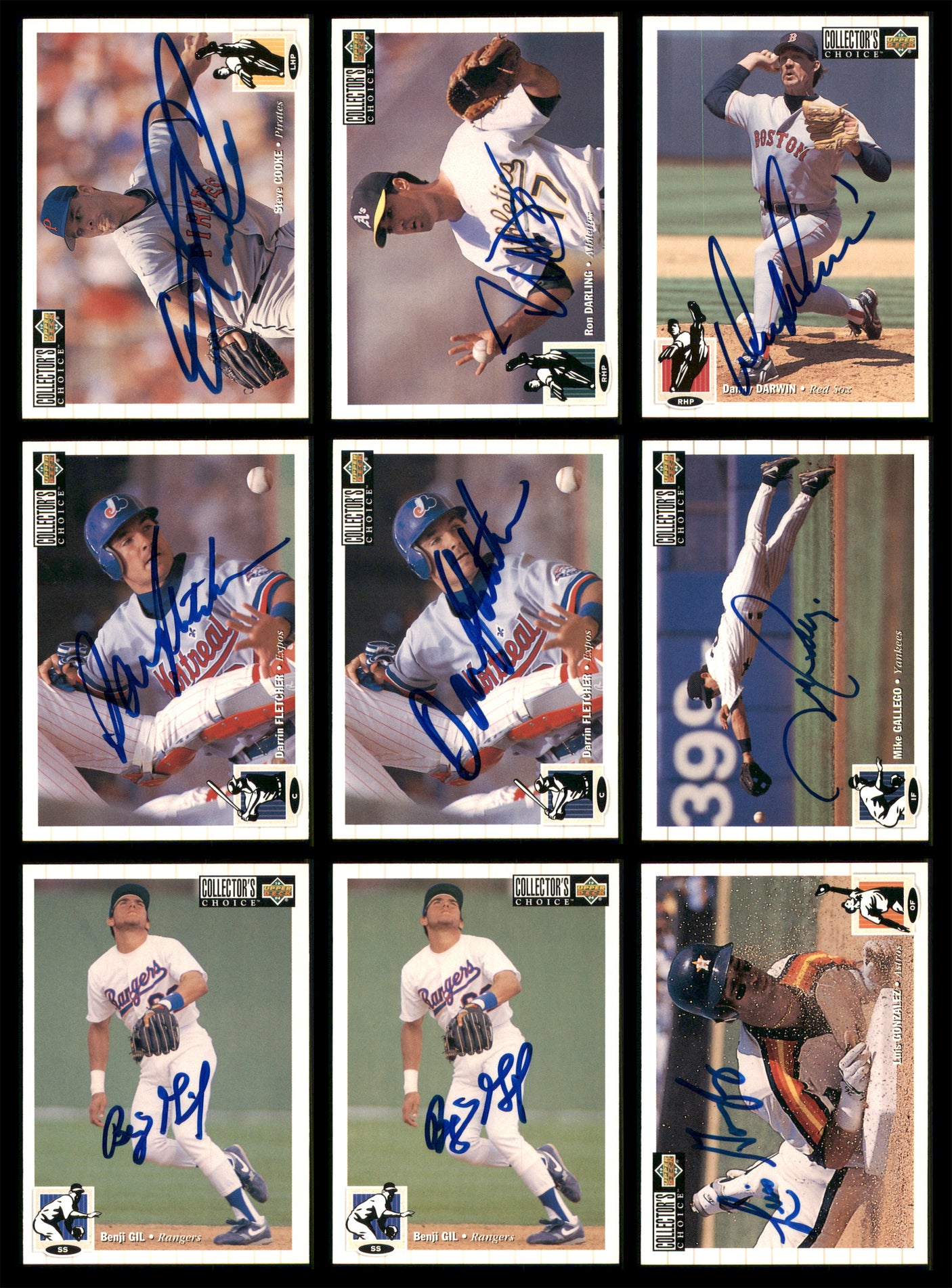 1994 Upper Deck Collector's Choice Baseball Autographed Cards Lot Of 87 SKU #185576