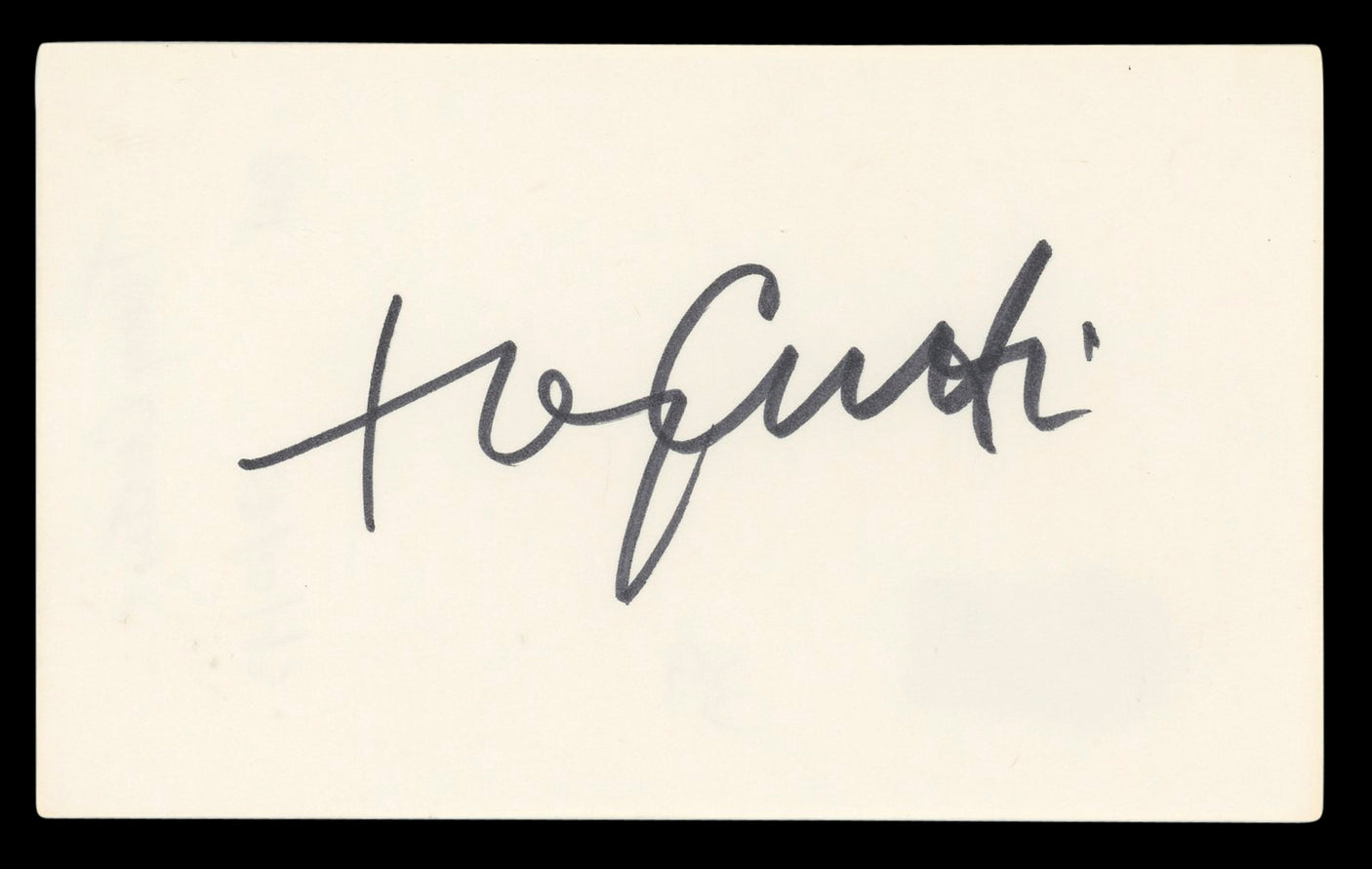 Tony Curtis Some Like It Hot Authentic Signed 3x5 Index Card BAS #BL98539