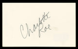 Charlotte Rae The Facts of Life Authentic Signed 3x5 Index Card BAS #BL96725