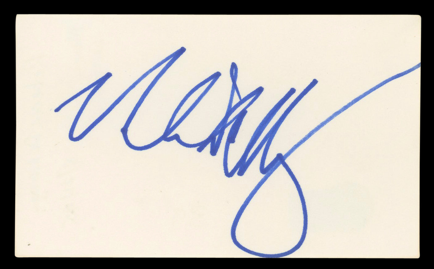 Rebecca De Mornay Risky Business Authentic Signed 3x5 Index Card BAS #BL96833