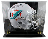 Dolphins Ricky Williams Signed Full Size Speed Rep Helmet W/ Case BAS Witnessed