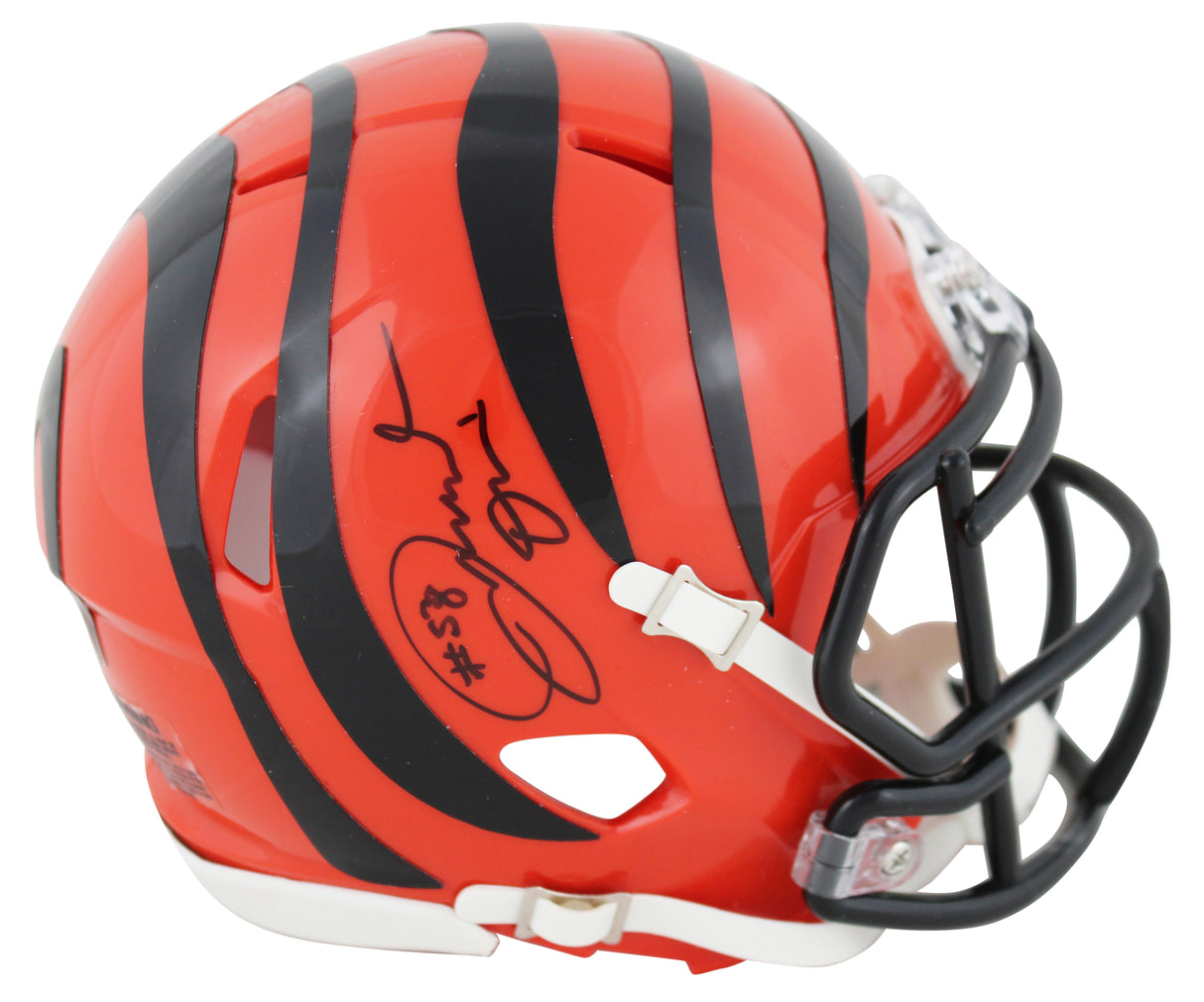 Bengals Joseph Ossai Authentic Signed Speed Mini Helmet W/ Case BAS Witnessed