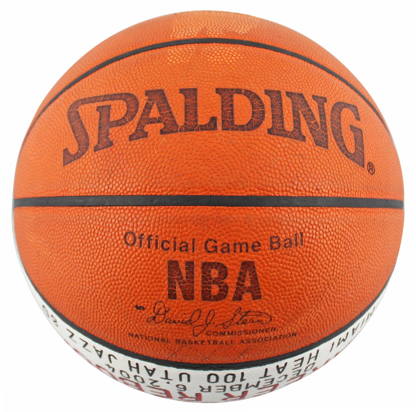 Shaquille O'Neal Game Used 10,000th Career Rebound Spalding NBA Game Basketball