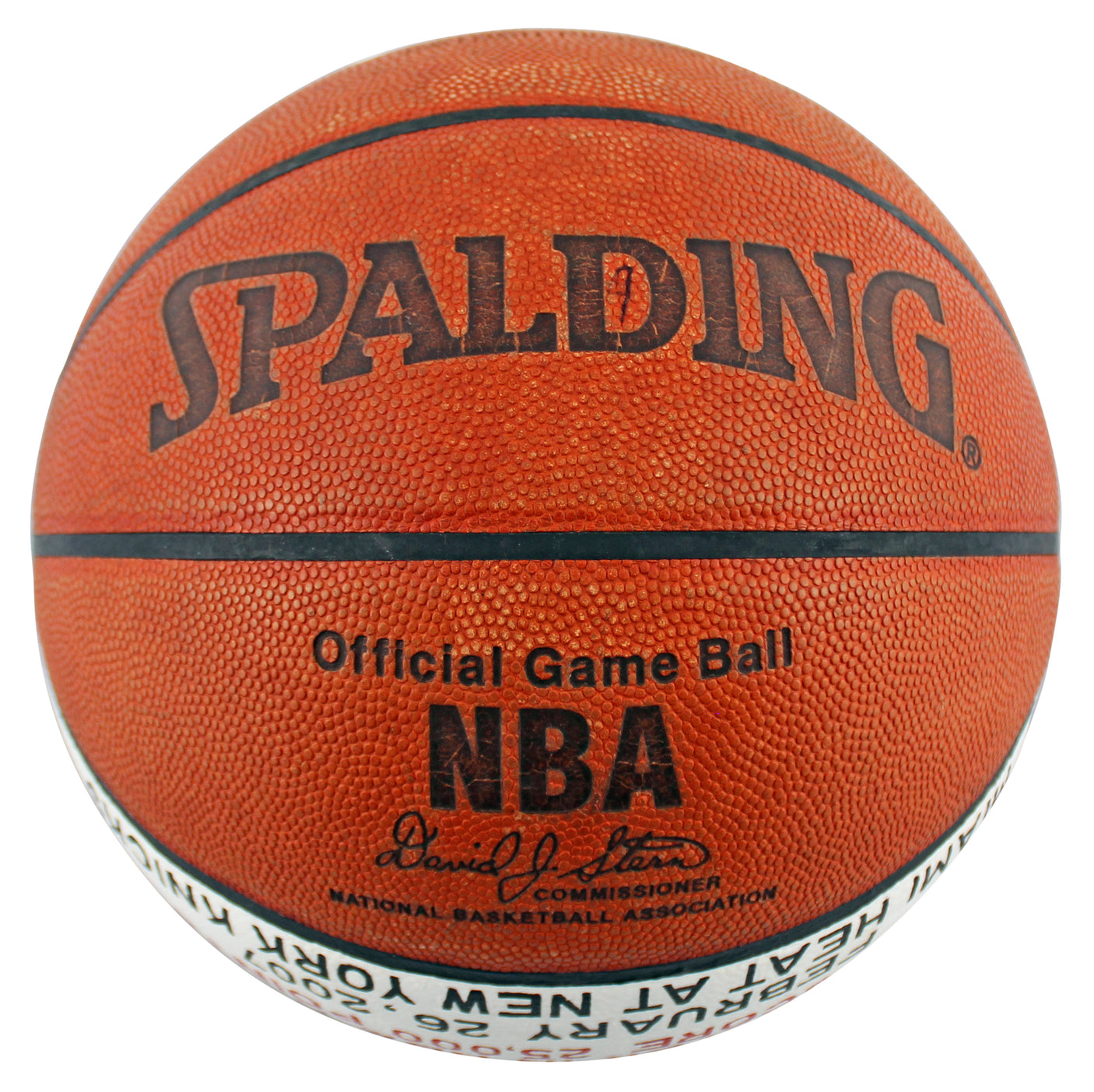 Shaquille O'Neal Game Used 25,000 Career Pts Scored Game Spalding NBA Basketball