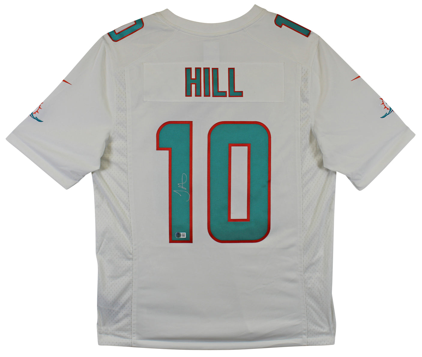 Dolphins Tyreek Hill Authentic Signed White Nike Limited Jersey BAS Witnessed