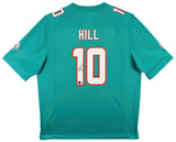 Dolphins Tyreek Hill Signed Teal Nike Game Jersey BAS Witnessed #2W232851